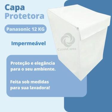 Imagem de Capa para máquina de lavar panasonic 12kg impermeável - Clean Capas , 
