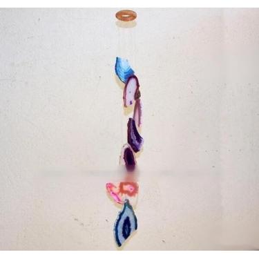 Imagem de Mensageiro dos Ventos Chapas de Agata Mista Paz e Calma - CristaisdeCu