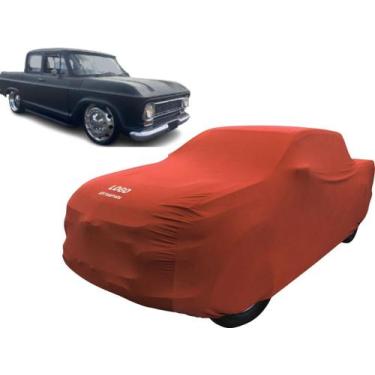 Imagem de Capa Para Camionete Chevrolet A10 D10 C10 Cabine Dupla - Mz, Vermelha