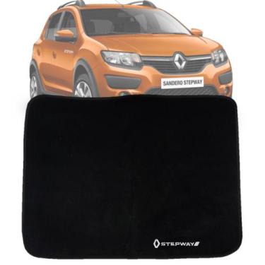 Imagem de Tapete Carpete Porta Malas Bordado Renault Sandero Stepway 2020 Em Dia