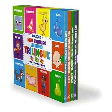 Imagem de Coleção Meu Primeiro Livrinho Trilíngue - Box Com 4 Livrinhos