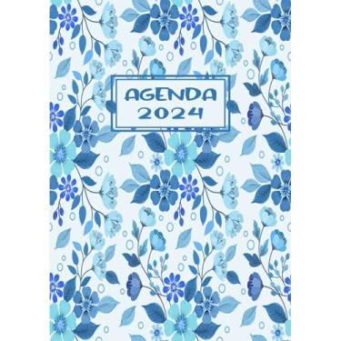 Imagem de Agenda Journalier 2024: Restez Organisé du 1er janvier 2024 au 31 décembre 2024 | Pages de Contacts, Emplois du Temps, Journal de Mots de Passe, Jours Fériés, Anniversaires et Bien Plus Encore !