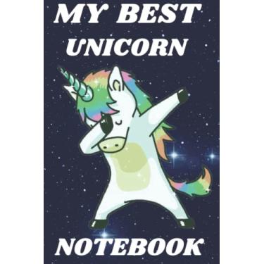 Imagem de my best unicorn notebook: Unicorn Journal and Sketchbook/notebook for kids and girls: •SISE:6 x 9”inch110pages Glossy cover sketchbook
