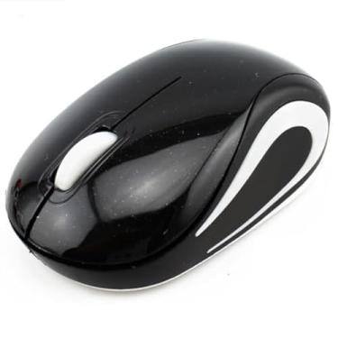 Imagem de Mini mouse USB sem fio, portátil, pequeno, sem fio, design ergonômico, 2,4 GHz, 1000DPI para crianças, mãos pequenas para viagens de negócios, Windows/iOS/Android (preto)