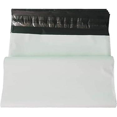 Imagem de Envelopes de poliéster brancos de 43 x 55 cm, envelopes grandes autovedantes, sacos de embalagem de plástico, 50 peças