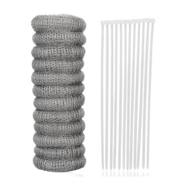 Imagem de YWJLQH Armadilha de fiapos para máquina de lavar, com abraçadeiras de nylon para casa, aço inoxidável, filtro de mangueira de malha, acessório de filtro de, 12 PeÇas