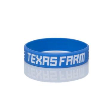 Imagem de Pulseira De Silicone Infantil Texas Farm - Plmini002 - Azul Jeans, Úni