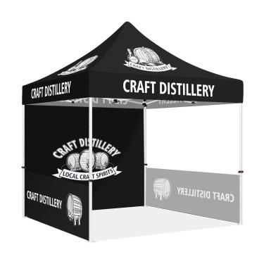 Imagem de ABLEM8CANOPY Barraca personalizada 25,4 x 25,4 cm com logotipo, tenda de dossel pop-up personalizada com paredes opcionais para eventos de negócios, feiras, mercado de fazendeiros, bolsa de rolo incluída (destilaria)