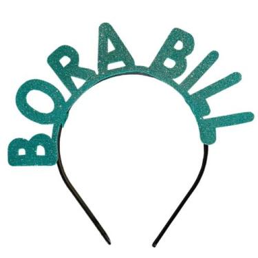 Imagem de Tiara Carnaval Bora Bill Azul  Fantasia e Acessório Divertido - Abraka