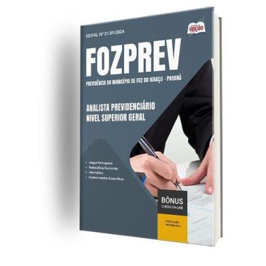 Imagem de Apostila Fozprev 2025 Analista Previdenciário Nível Superior - Apostil
