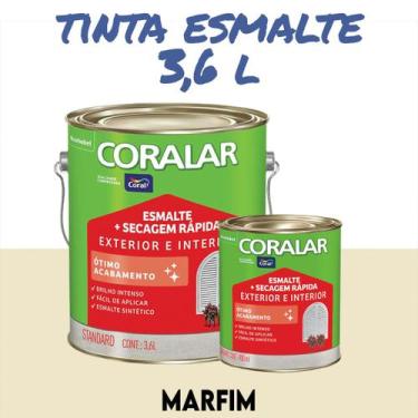 Imagem de Tinta Esmalte Sintético Coral Madeira e Metal 3,6 l e 900ml Coralar Ex