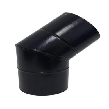 Imagem de Curva 45 Para Chaminé Duto 11 Polegadas Preta 279mm Solda - INOX LAURI