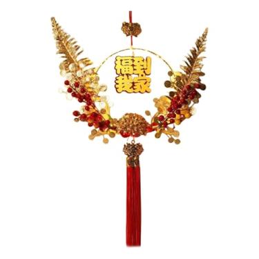 Imagem de shamjina de ano novo 2025, decoração de ano novo chinês, porta frontal, pingente, 2025, guirlanda para atividades ao ar livre, fazenda, celebração, Style D