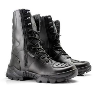 Imagem de Bota Coturno Motociclista Couro PVC Ippon Armata-Unissex