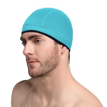 Imagem de TBLUITE Touca de neoprene com capuz de mergulho 2 mm Touca térmica de natação para meninas, meninos, crianças, jovens, homens, mulheres, mantém o cabelo longo e encaracolado com tranças limpas para