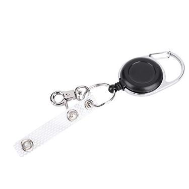 Imagem de Suporte de crachá, Clipe Retrátil do Suporte do crachá Com Clipe de Gatilho de 60 Cm de Teclado Representável de Plástico para Uso Ao Ar Livre