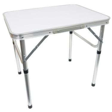 Imagem de Mesa de Camping Praia Dobrável 60x45 em Alumínio e Vira Maleta Importw