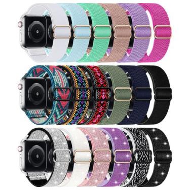Imagem de Pulseira de Nylon Elástica para Apple Watch 42mm, 44mm e 45mm