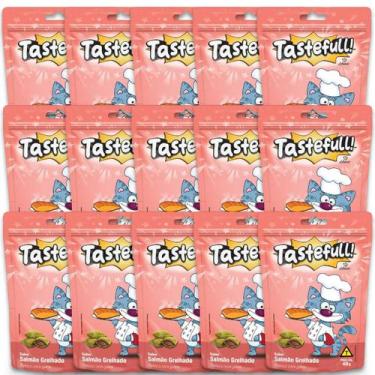 Imagem de Hana Tastefull Para Gatos Kit 15 Un Salmão Grelhado 40g