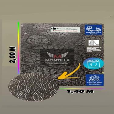 Imagem de Montilla Tapete Sala Médio 2x1.40 Indiano Belga Estampado Moderno Luxo