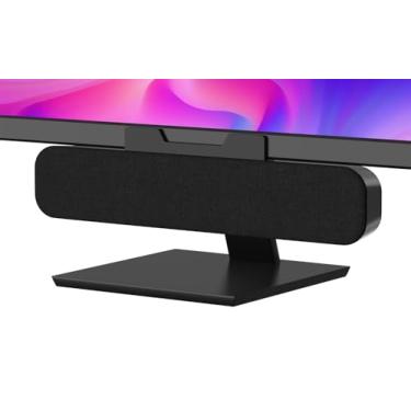 Imagem de OGUPGX Alto-falantes de computador para PC de mesa, alto-falantes de monitor para laptop, alto-falantes de PC com som alto, controle de volume facilmente se prende a monitores (adaptador USB-C para