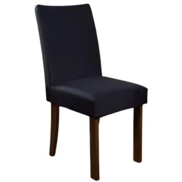 Imagem de Kit 6 Capa de Cadeira Spandex Mesa Sala Jantar Preto - Charme do Detal