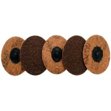 Imagem de Disco Roloc 3M Marrom Grosso AG 75mm Com 5 Unidades