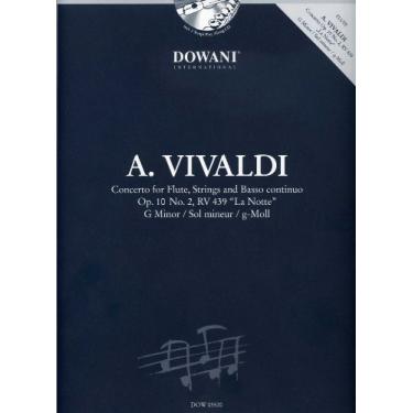 Imagem de Dowani VIVALDI A. - CONCERTO POUR FLASCGTE OP. 10/2 RV 439 (LA NOTTE) SOL MIN. + CD Folhas clássicas flauta transversal