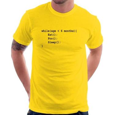 Imagem de Camiseta Eat Poo Sleep Código - Foca na Moda, Amarelo, P