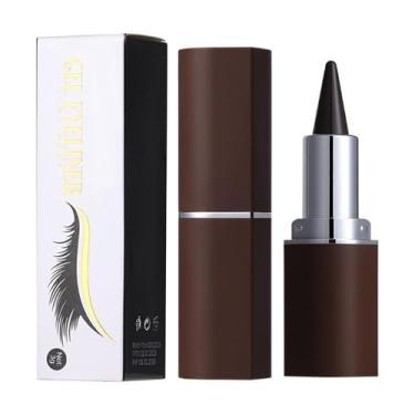 Imagem de Lápis de olhos esfumaçados, bastão de liner em olho de gel preto - Black Smokey Eyeshadow lápis Stick,Suprimentos de maquiagem à prova d'água para mulheres e meninas compras, esportes, natação, baile