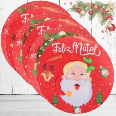 Imagem de Kit 6 Souplas Mdf Natalino com Capa Noel Vermelho - Charme do Detalhe