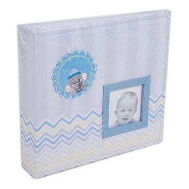 Imagem de Álbum 100 Fotos 10x15 + 50 Fotos 15x21 Bebe Tecido Ical 811