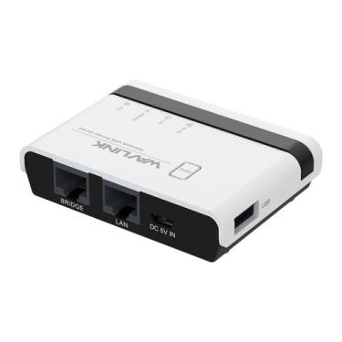 Imagem de Servidor De Impressão Print Server USB Dual Ethernet N300 - WAVLINK