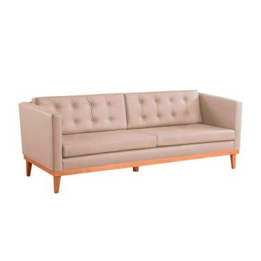 Imagem de Sofá 3 Lugares Expert Revestimento Sintético Marfim