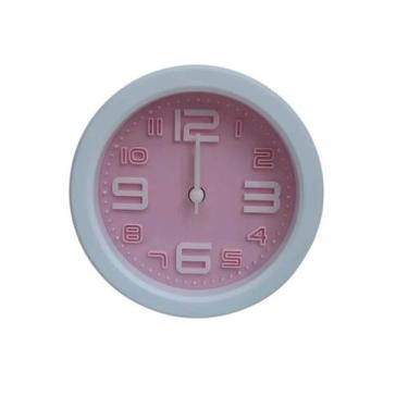 Imagem de Relógio De Mesa Com Alarme Despertador Sala Quarto Rosa - Wellmix