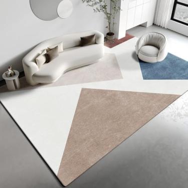 Imagem de Decoração de sala de estar simples Tapete de cabeceira de quarto Grande área Antiderrapante Tapetes de quarto infantil doméstico, 9,80x120cm