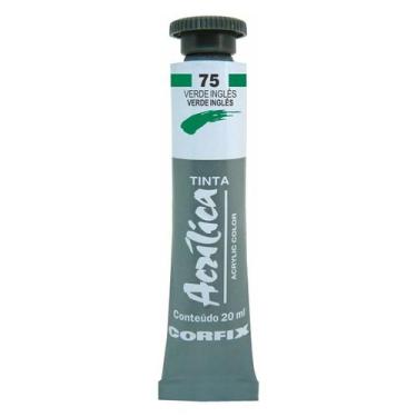 Imagem de Tinta Acrílica 20ml 075 Verde Ingles Corfix, 075 VERDE INGLES