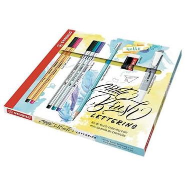 Imagem de Kit Brush Lettering Stabilo 09 Peças