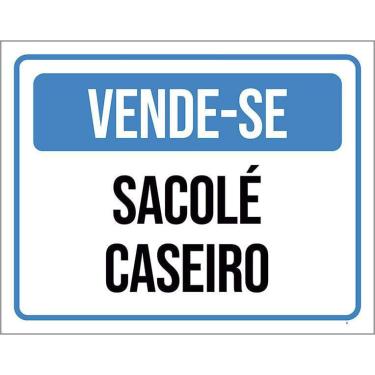 Imagem de Kit 3 Placas Vende-Se Sacolé Caseiro