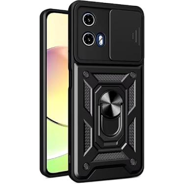 Imagem de Capa Capa Armor Armadura Kickstand 360 C/Proteção Camera Para Motorola Moto G24 / Moto G04 G04S (PRETO)