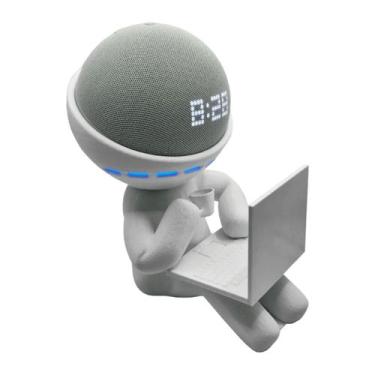 Imagem de Suporte Alexa Echo Dot - Robert Notebook Amazon - 3D Think BR, Cinza