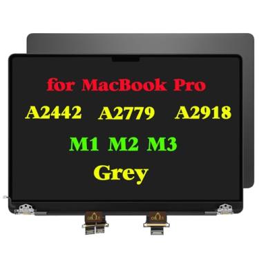 Imagem de GBOLE Substituição para MacBook Pro A2442 A2779 A2918 M1 M2 M3 EMC 3560 EMC 8102 EMC 8304 2021 2023 Year Full LED LCD Screen Display Assembly Cinza
