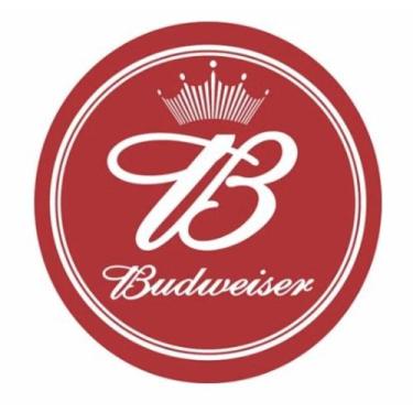 Imagem de Adesivo De Recorte Tampa Redondo Tambor Budweiser Beer - Gustavo Soluç