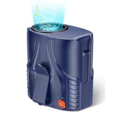 Imagem de DeeKom Ventilador de cintura pessoal portátil 2025 e ventilador de pescoço, motor sem escova de 14000 RPM, tempo de funcionamento 40H recarregável, operação silenciosa de 6 velocidades, resfriamento