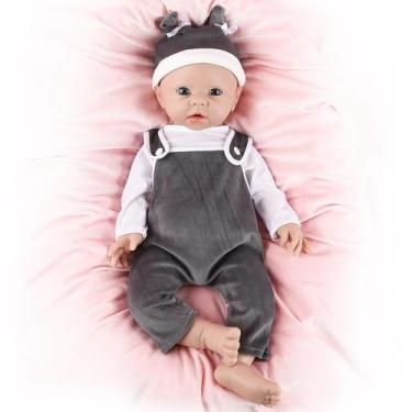 Imagem de Boneca Reborn IVITA Full Silicone de 51 cm para menino com roupas