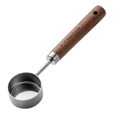 Imagem de Fenteer Copos de medição colher colher de sopa redonda, Lasca