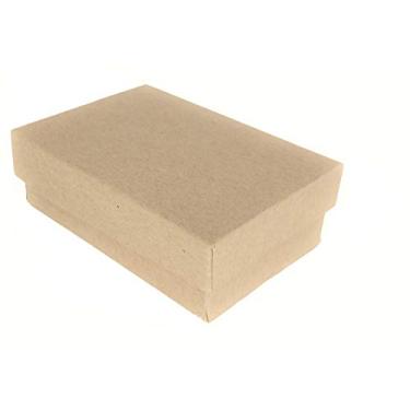 Imagem de Tela 888 – Pacote com 10 caixas de joias com acabamento fosco marrom kraft de 2 5/20.3 cm x 1 1/5.1 cm x 2.5 cm com acabamento fosco