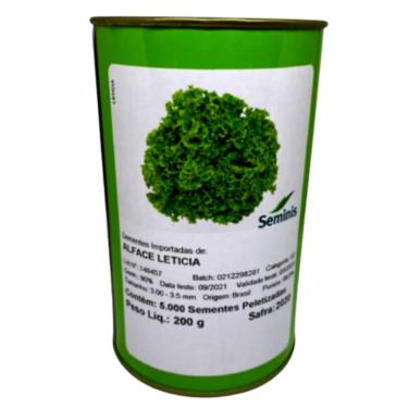 Imagem de Sementes Alface Crespa Letícia Peletizadas (200 sementes)