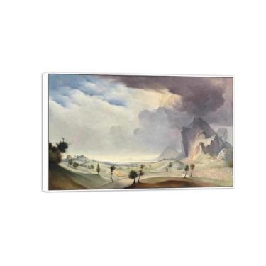 Imagem de MUHJDYC Franz Sedlacek famosa imagem em tela - arte de parede moderna de rua - impressões de arte em moldura branca para sala de estar quarto decoração de casa 30x50cm-12x19in