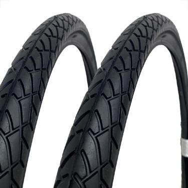 Imagem de Par Pneu Bicicleta Shiver tipo praieiro Rider Aro 26 X 1.95 Balão Bike Urbana Caloi Monark Beach